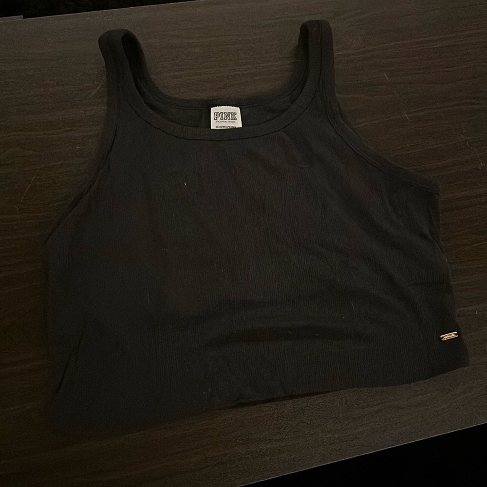 PINK. XL black tank top